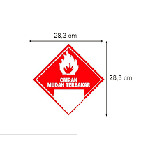 Dibawah suhu tersebut cairan dapat mengeluarkan asap yang mudah terbakar. Stiker Vinyl Himbauan Tanda Cairan Mudah Terbakar Safety Sign K3 Rambu Pabrik Kantor Office Flamable Shopee Indonesia
