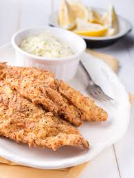 Oil for frying in, a bit of salt, a bit of pepper, and corn meal. Southern Fried Catfish Paula Deen