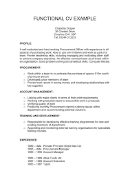 Depending on the language, the criteria needed to write a good cv will vary. Functional Cv Example In Word And Pdf Formats