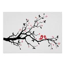 Miscarriage Birds On A Branch Tattoo Kissing Bird On Tree Branch With Red Heart Leaves Tree Branch Tattoo Oak Tree Tattoo Red Bird Tattoos
