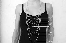 To wear a short necklace just around the neck, its length has to vary from 15 (38 cm) till 24 (60 cm)! Size Guide Ilios Living Art