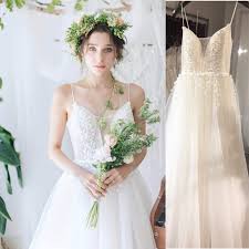 By now you already know that, whatever you are looking for, you're sure to find it on aliexpress. Delicate Thin Spaghetti A Line Floral Wedding Dresses With 3d Flowers Pearls Beading Grecian Wedding Dress Sale Voiles De Mariage Sold By Cherishwedding On Storenvy