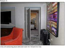 View Of Connecting Doors Between Room 32 135 And 32 134 Courtesy Lvmpd Mandalay Bay Hotel Police Room