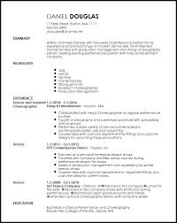 This makes the resume easier to read, and easier to follow. Free Creative Dancer Resume Example Resume Now