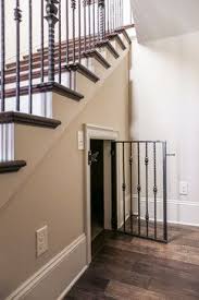 Dog Kennel Under The Stairs Dog Cage Under The Stairs Rustic Lake Home Durham Designs Consulting Llc Www Designsbydurham Com Under Stairs Dog House Dog Bedroom Dog Rooms