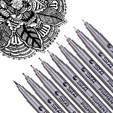 Artist helen south works in graphite, charcoal, watercolor, and mixed media. Amazon Com Dyvicl Black Micro Pen Fineliner Ink Pens Precision Multiliner Pens Micro Fine Point Drawing Pens For Sketching Anime Manga Artist Illustration Bullet Journaling Arts Crafts Sewing