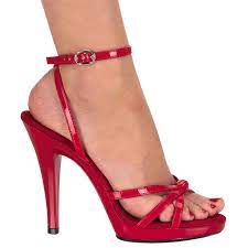 Scarpe da sposa online economiche tacco 12. Rosso Vernice 12 Cm Flair 436 Sandali Donna Con Tacco
