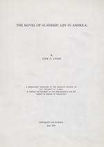 The Novel Of Academic Life In America