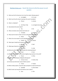 But, if you guessed that they weigh the same, you're wrong. Multiple Choice General Knowledge Trivia Internet Research Esl Worksheet By Nadya33