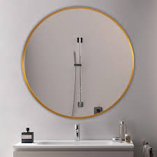 Bathroom vanity mirrors buying guide. Neu Type Medium Round Gold Shelves Drawers Modern Mirror 32 In H X 32 In W Jj00374zzen 1 The Home Depot In 2020 Bathroom Vanity Mirror Round Mirror Bathroom Mirror