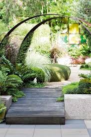 6 Stunning Contemporary Garden Ideas Moderngardenideas Small Garden Design Metal Garden Gates Garden Arches