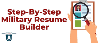 step by step military resume builder