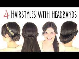 Think a black headband on blonde hair, a turquoise scarf on brown hair, or a bright red on black hair. Easy Hairstyles With Headbands Youtube
