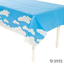 Up Away Table Cover Table Covers Backdrops For Parties Hot Air Balloon Paper