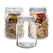 White metal kitchen flour canister | ai. Set Of 3 Glass Mason Jar With Lid 1 Liter Airtight Glass Storage Container For Food Flour Pasta Coffee Candy Dog Treats Snacks More Glass Organization Canisters 34 Ounces Pricepulse