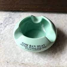 Goh ngiap suan & co live. Goh Ban Huat Pottery Works Ashtray Rare Antiques Vintage Collectibles On Carousell