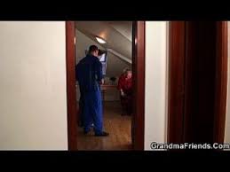 Busty blonde granny pleases him after shower. Granny Double Penetration Hotntubes Porn