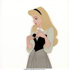 Sleeping Beauty Briar Rose Production Cel Walt Disney 1959 Character Design Disney Disney Drawings Disney Sketches