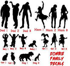Download Personalized Zombie Family Decal By Decorativedecalsetc On Etsy 15 00 Family Decals Zombie Family Stick Figure Family