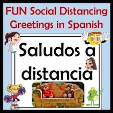 Social Distance Greetings Presentation Signs Safe Fun Way To Welcome Kids Welcome Students Learning Spanish Bilingual Education
