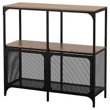 Cette étagère murale de style rustique est idéale pour créer un style industriel dans votre intérieur. Fjallbo Etagere Noir 100x95 Cm Materiau Durable Ikea