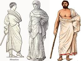 Himations Mantle Or Wrap Worn By Ancient Greek Men And Women From The Archaic Through The Hellenistic Periods Greek Clothing Greek Men Ancient Greek Clothing