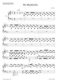 gm c g cm ab f fm bbm e bb dm chords for star wars: The Mandalorian The Mandalorian Ost Stave Preview