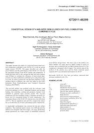 PDF) Conceptual Design of a Mid-Sized Semi-Closed Oxy-Fuel Combustion  Combined Cycle