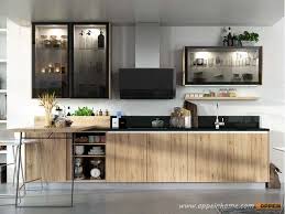 Wood Grain Melamine Standard Kitchen Cabinet Op17 M02 Modern Kitchen Cabinets Kitchen Sets Modern Kitchen