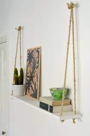 Diy projects diy rustic hanging rope shelf. Diy Easy Rope Shelf Burkatron