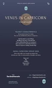 Venus In Capricorn Transit Capricorn Venus Sign Personality Meanings Infographic Zodiac Astrology Horosco Cancer Moon Sign Virgo Moon Sign Capricorn Moon