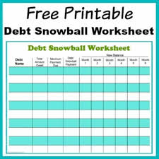 10 Free Debt Snowball Worksheet Printables To Help You Get Out Of Debt In 2020 Debt Snowball Worksheet Debt Snowball Debt Payoff Worksheet