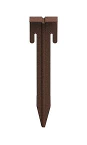 Crizta 24 ground rebar stakes (12pcs) extra heavy duty j hook ground anchors, 1/2 diameter curved steel plant support garden stake with chisel point end, hammer through hard soil for camping tent 14 $40 97 Panacea Metal Landscape Edging Stakes Bronze Pack Of 3 At Bestnest Com