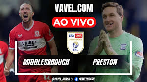 Middlesbrough x Preston AO VIVO, jogo em tempo real pela EFL Championship