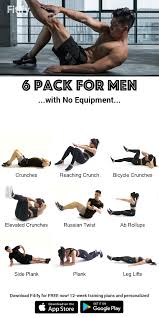 Sixpack For Men With No Equipment Video Workout Videos Abs Workout Abs Workout Gym