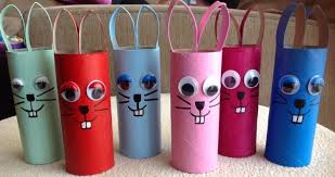 Basteln Mit Kindern Ostern Dekorationen Mit Klopapierrollen Klopapierrollen Basteln Ostern Osterdeko Selber Basteln Klopapierrollen Basteln