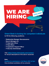 Locate a sample job description by selecting an industry and browsing all relevant titles, or by searching for a specific job title. Orient Bank Limited We Are Looking For Competent Individuals To Fill The Vacancies Below Visit Https Www Orient Bank Com Careers For Full Job Descriptions Jobs Staysafe Thinkpossibilities Orientbank Facebook