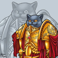 If The Emperor Had A Text To Speech Device Custodes Little Kitten Warhammer 40k Artwork Warhammer Art Warhammer 40k Memes