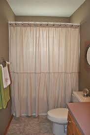 Drop Cloth Shower Curtain Long Ruffle Shower Curtain Drop Cloth Diy Drop Cloth Ideas Beac With Images Shabby Chic Bathroom Cloth Shower Curtain Ruffle Shower Curtains