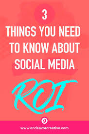3 Things You Need To Know About Social Media Roi Social Media Roi Social Media Marketing Content Social Media