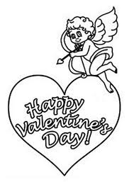 Valentines day coloring pages with cupid, hearts and animals. Valentine Cupid Coloring Pages Learny Kids