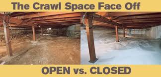 The Crawlspace Argument Open Vented Vs Closed Encapsulated My Home Science Crawlspace Crawl Space Insulation Crawl Space Repair