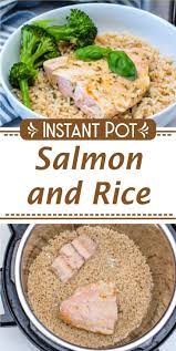 Instant Pot Salmon And Rice Recipe Instant Pot Dinner Recipes Healthy Instant Pot Recipes Pressure Cooker Salmon