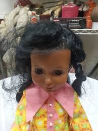 Vintage Ideal African American Tara Doll 15" Crissy Family GOOD USED  CONDITION