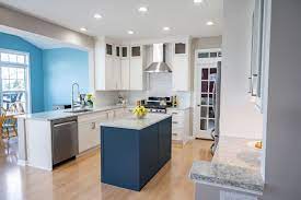 All wood kitchen cabinets at wholesale prices. Transitional With A Pop Of Color Kitchen Remodel Empiregmq Buffalo Ny