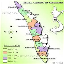 Kerala outline map vijay map kerala outline. Kerala Population Density Map Map Showing The Districtwise Density Of Population In Kerala