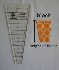 Leedle Deedle Quilts Ez Dresden Ruler Post 1 Diameter Chart