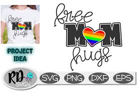 Download Free Mom Hugs An Lgbtq Pride Smooth Cricut Cutting File 289387 Cut Files Design Bundles