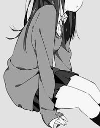 Black And White Anime Pictures Sad Anime Sometimes The Person Who Tries To Keep Everyone Happy Is The Most Lonely Person X Anime Meninas Manga Anime Manga Girl