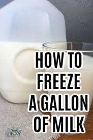 How To Store A Gallon Of Milk In Your Freezer In 2020 Freezing Milk Frozen Milk
